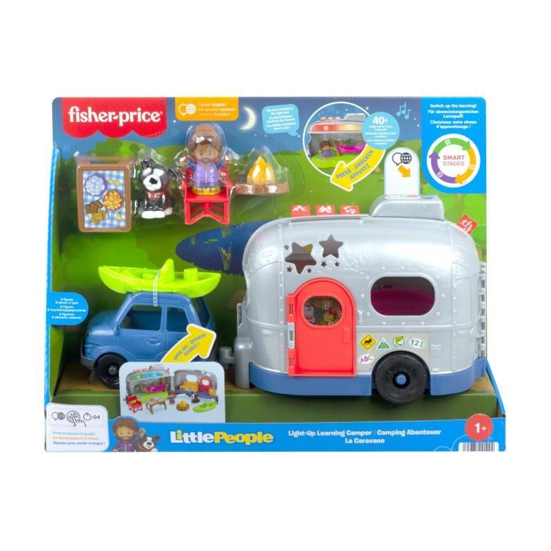 Fisher-Price - Little People - Caravane D'Apprentissage Lumineuse - Jouet D'Éveil - 12 Mois Et + HJN40