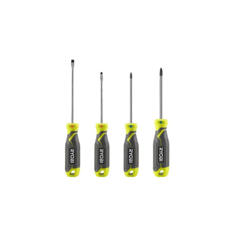 Jeu de 4 tournevis magnétiques RYOBI - RHSDS4PC