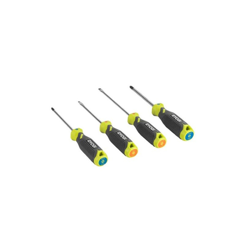 Jeu de 4 tournevis magnétiques RYOBI - RHSDS4PC