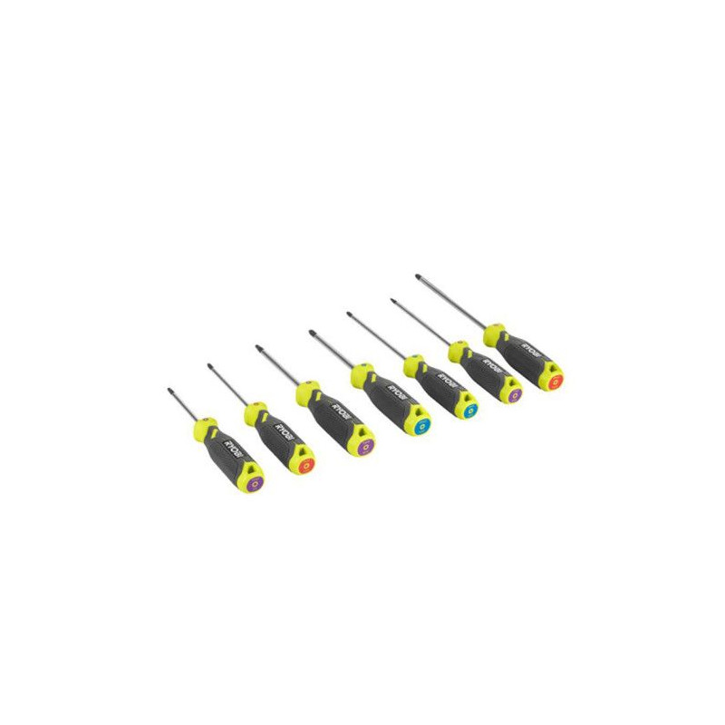 Jeu de 7 tournevis magnétiques RYOBI - RHSDS7PC