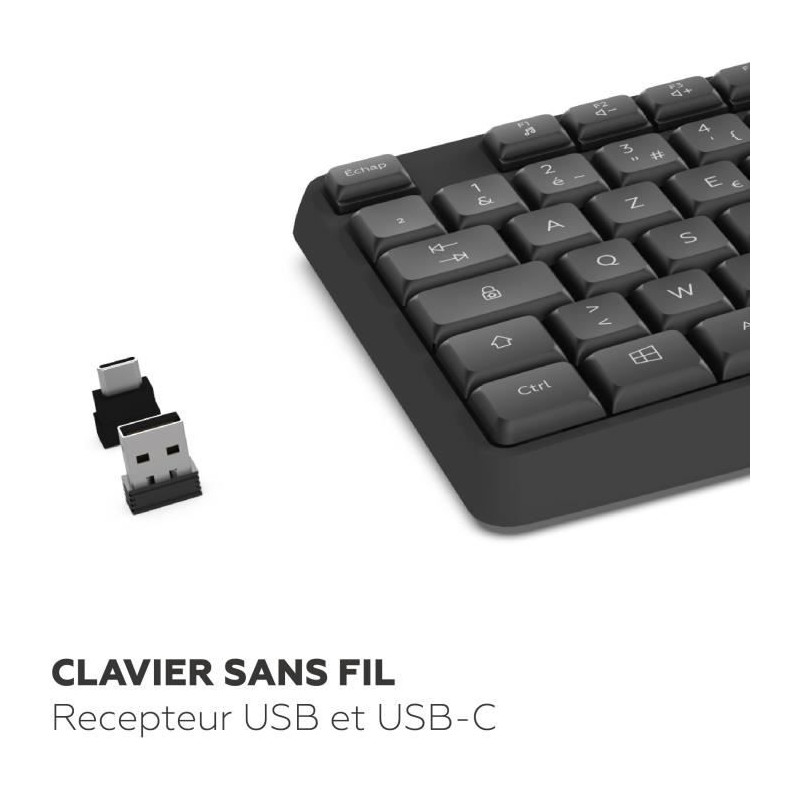 Clavier sans fil - MOBILITY LAB - Deluxe - AZERTY - Noir