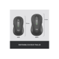 Souris Logitech Sans Fil Grande Taille Signature M650 L Silencieuse, Bluetooth Graphite