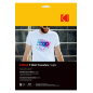 Papier d impression Kodak Papier transfert textile clair t shirt, 5 feuilles, compatible avec toutes les imprimantes à jet d e