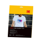 Papier d impression Kodak Papier transfert textile clair t shirt, 5 feuilles, compatible avec toutes les imprimantes à jet d e