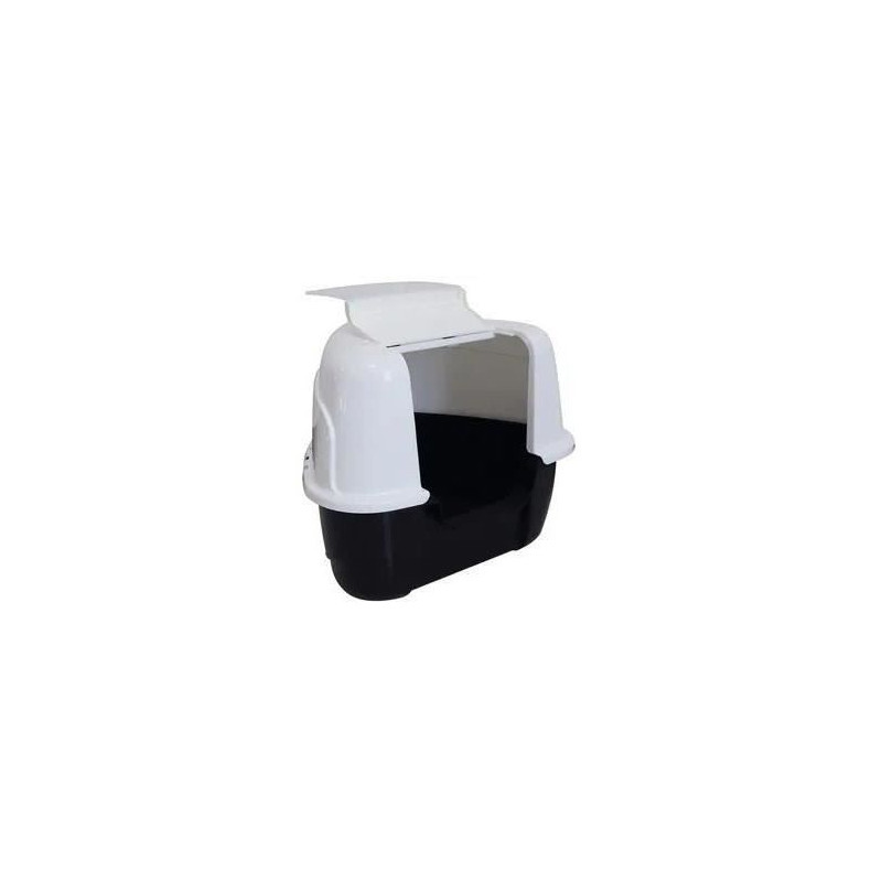 TANIS Maison toilette - Mpets - Noire & Blanche - XL