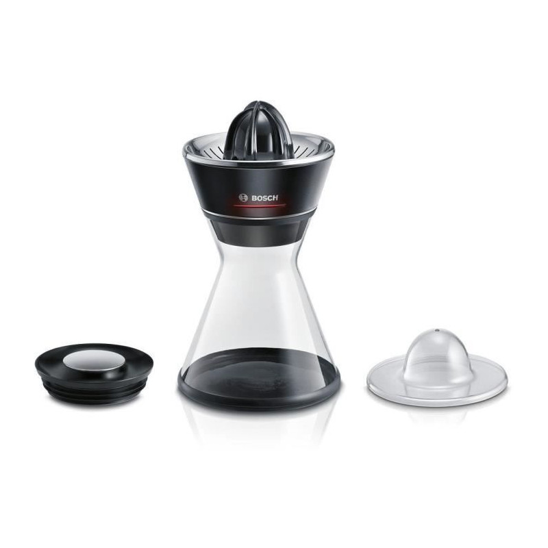 Presse-agrumes - BOSCH - MCP72GPB VitaStyle Citro - Noir / inox brossé - 40 W - LED - récipient verre 1 L - cône universel