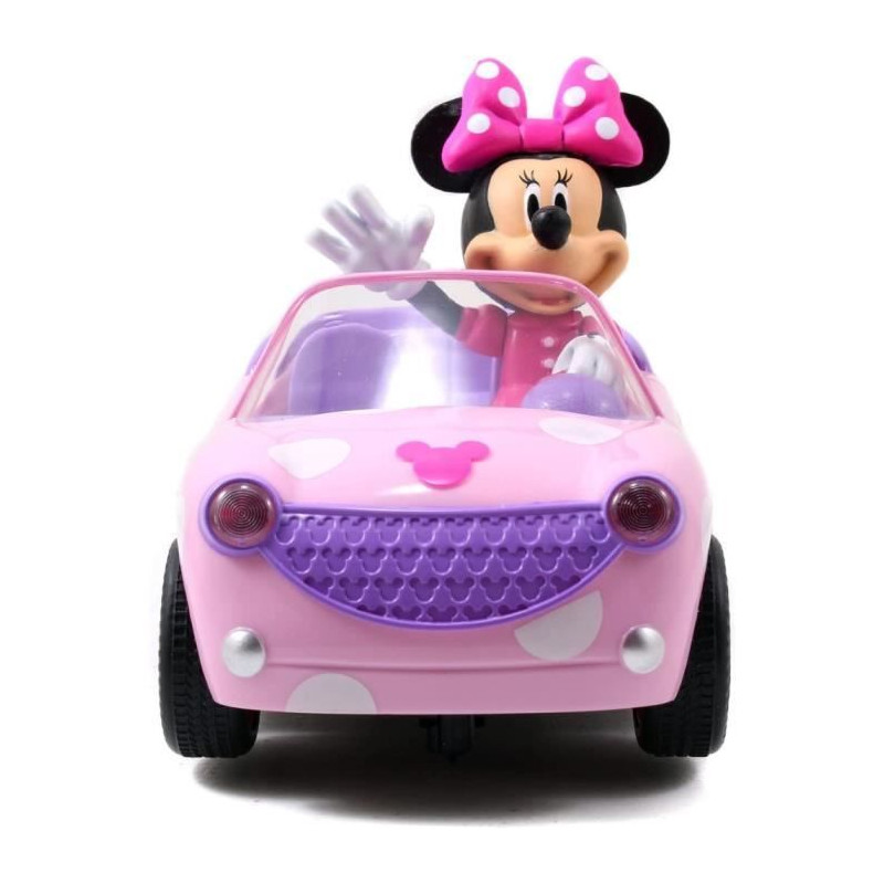 Cars - Voiture radiocommandée Majorette - Minnie - 1 figurine Minnie incluse - Pile non incluses