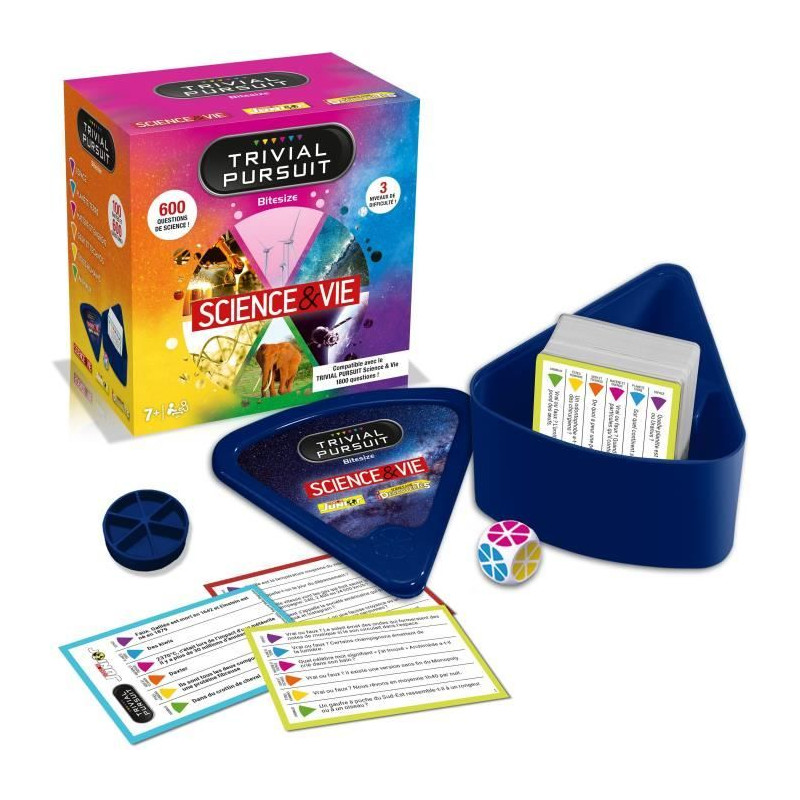 Trivial Pursuit Voyage Science & Vie - Jeu de société - WINNING MOVES - Trivial Pursuit avec 600 questions sur la Science & Vi