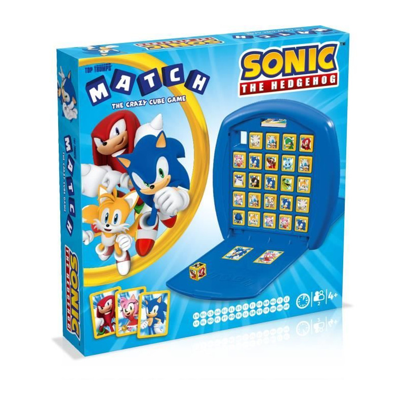 Match Sonic the Hedgehog - Jeu de société - WINNING MOVES - Jeu d'observation et de tactique avec les personnages du Jeu vidé