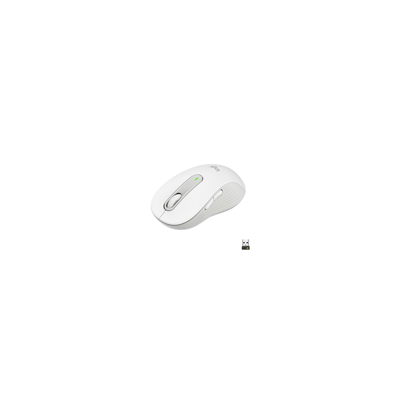 Souris Logitech Sans Fil Grande Taille Signature M650 L Silencieuse, Bluetooth Blanc