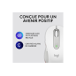 Souris Logitech Sans Fil Grande Taille Signature M650 L Silencieuse, Bluetooth Blanc