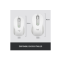 Souris Logitech Sans Fil Grande Taille Signature M650 L Silencieuse, Bluetooth Blanc