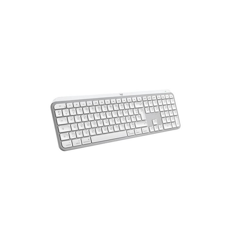 Clavier sans fil Azerty Logitech MX Keys S pour Mac Gris pâle