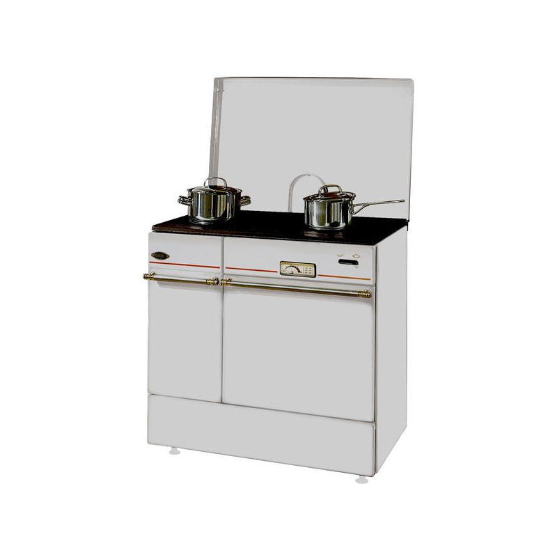 Godin 240163000010-Cuisinière bois Arpège 85cm 10,5kW buches 50cm BLANC GODIN - 240163BLANC