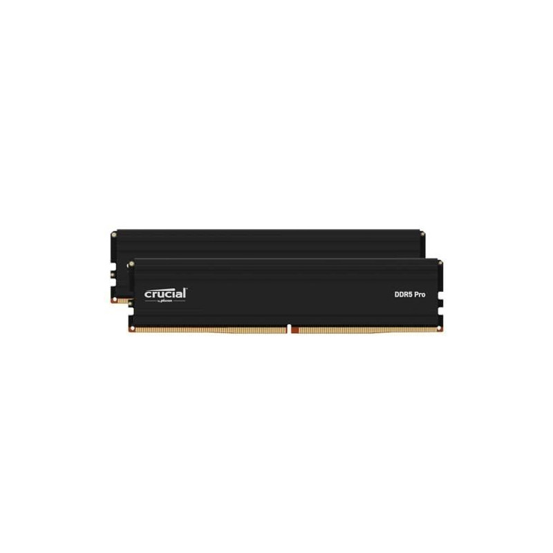 Mémoire RAM - CRUCIAL - Pro DDR5 32Go Kit (2x16Go) - 6000MHz - Intel XMP 3.0 - 32Go DDR5 - CP2K16G60C48U5