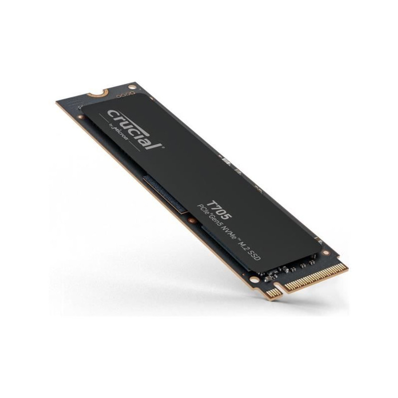 SSD Interne Gaming - CRUCIAL - T705 SSD 1To PCIe Gen5 NVMe M.2 (2024) - Rétrocompatibilité PCIe 3.0 et 4.0 - CT1000T705SSD3