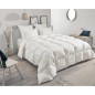 TOISON D'OR - Couette Daisy chaude (300g/m²) - 220x240cm - Plumette et duvet - 2 personnes - Blanc