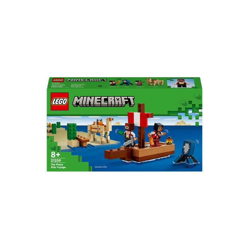 LEGO® Minecraft® 21259 Le voyage du bateau pirate