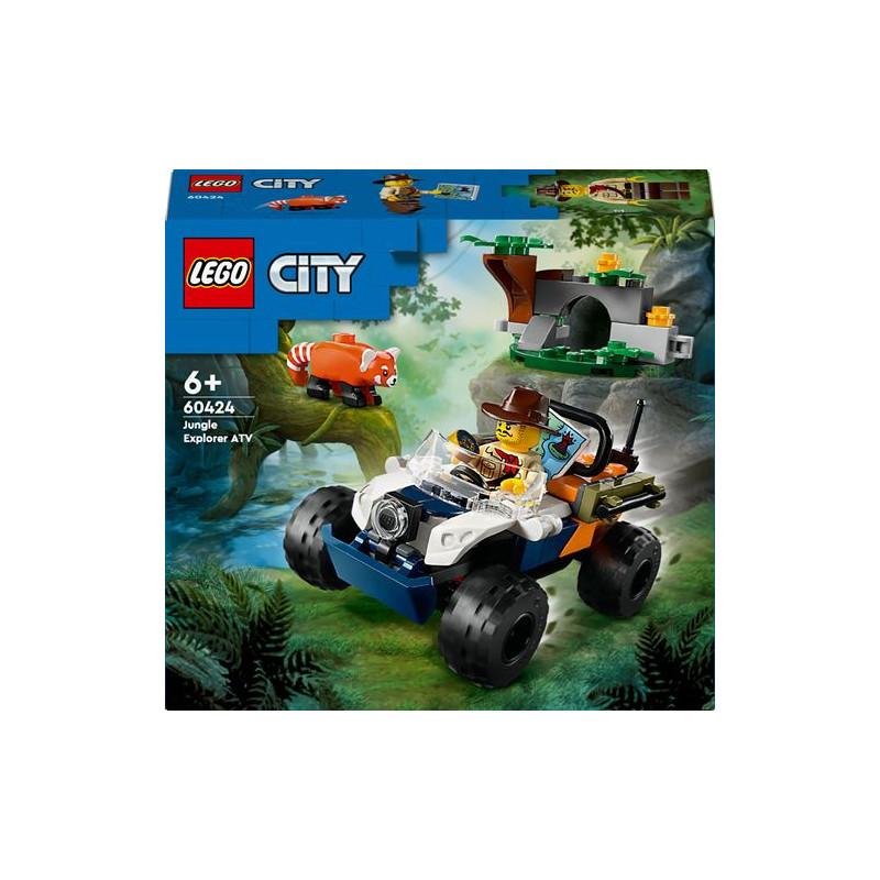 LEGO® City 60424 Le tout terrain de l’explorateur de la jungle et le panda roux