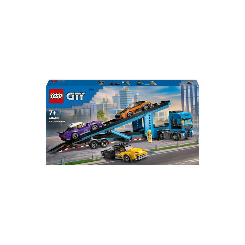 LEGO® City 60408 Le camion de transport de voitures de sport