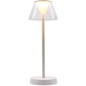 Lampe de table sans fil - LUMISKY - BEVERLY WHITE - H34 cm - LED blanc chaud