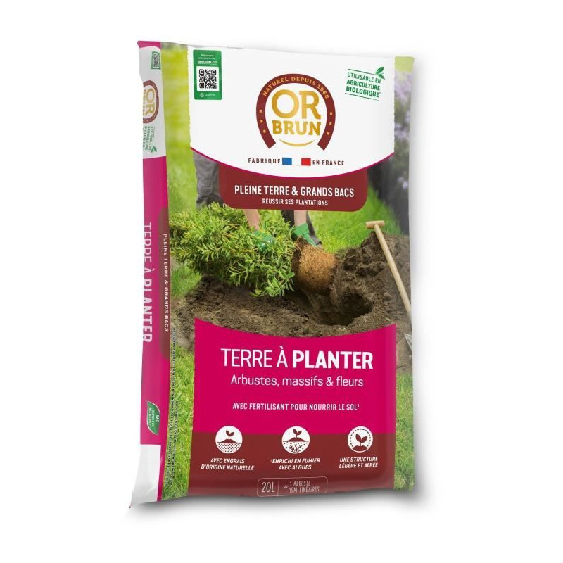 Terre a planter - OR BRUN - OBRTAP20N - 20 L