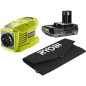 Kit voyage - RYOBI - Panneau Solaire 21 W + Transformateur / chargeur RY18BI150B-0 + 1 batterie lithium+ 18 V 2,0 Ah