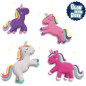 Pâte a modeler licorne 4x90 g - SES CREATIVE - Spécialement conçue pour créer de magnifiques licornes.