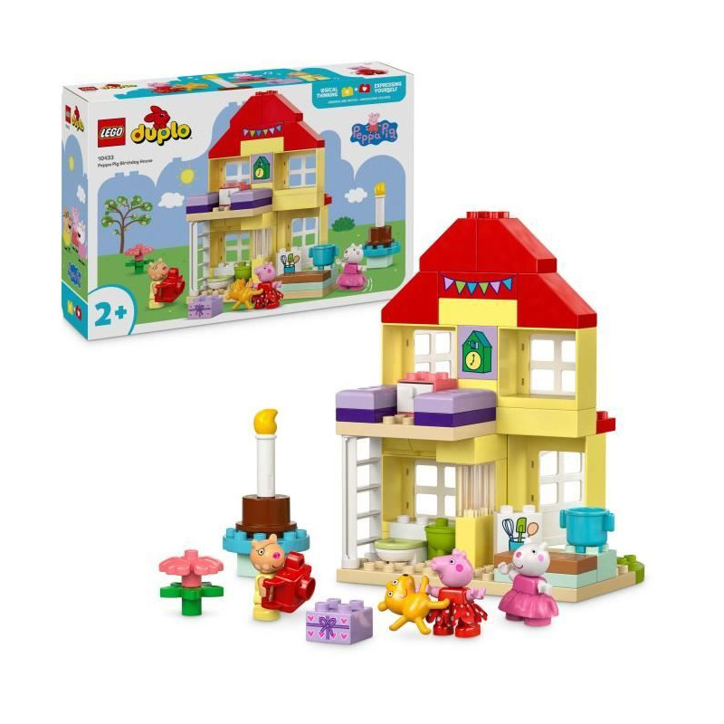 LEGO DUPLO 10433 La fete d'anniversaire chez Peppa Pig - Jouet a Construire des 2 Ans