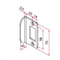 Butée de portillon GK finition inox brut TIRARD GK401411