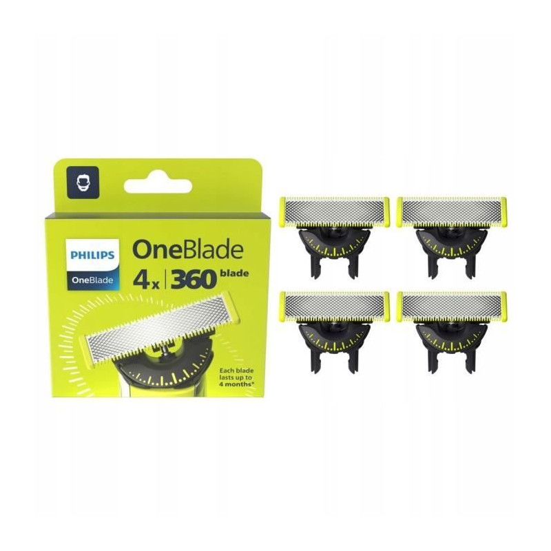 Tete de rasoir - PHILIPS - QP Pack 4 lames