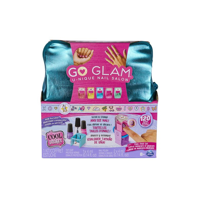 Jeu créatif Cool Maker Coffret Go Glam U Nique Nail Salon avec Pochette Format Voyage