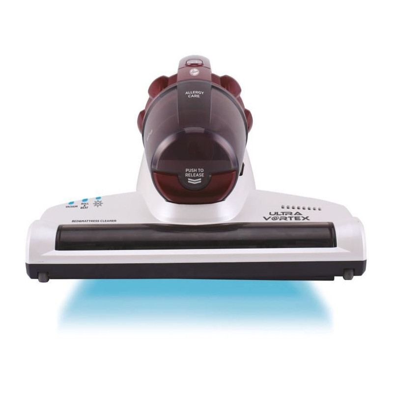 HOOVER MBC500 Aspirateur a main a UV spécial matelas – anti-allergene - 300 ml – Blanc bordeaux