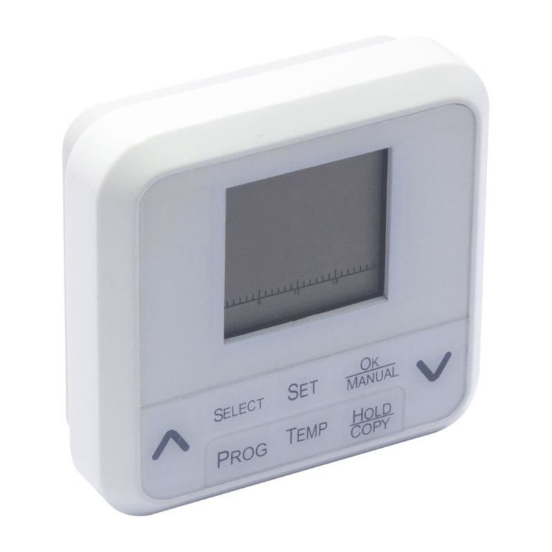 Thermostat digital - CHACON - 1150 W - 7 programmes - Blanc