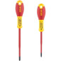 Jeu de 2 Tournevis - STANLEY FATMAX - FMHT0-62649 - Borniers Isolés 1000V - PZ1X100 + PZ2X125