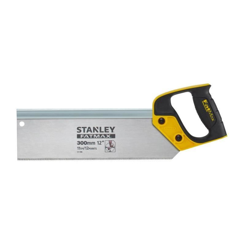 Scie a Dos - STANLEY FATMAX - 2-17-199 - 300 mm - 11 Dents/Pouce