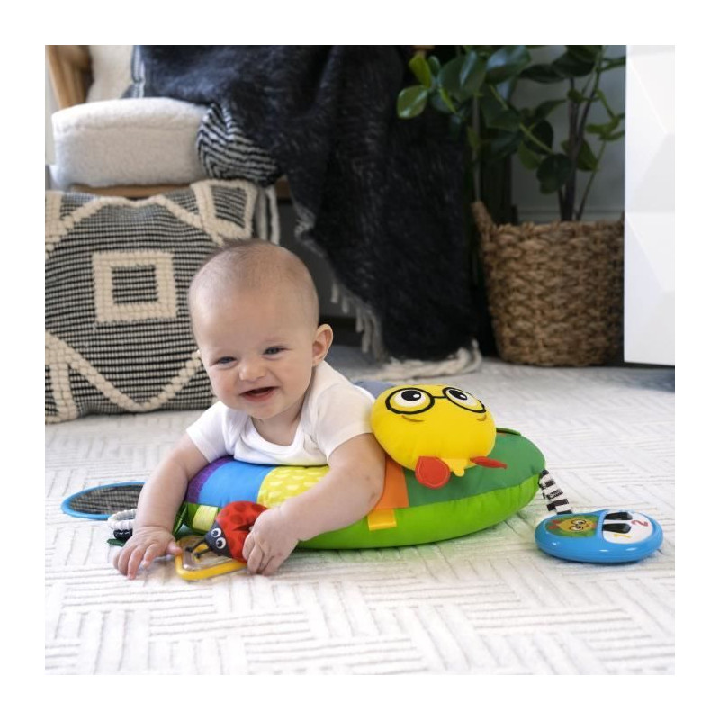 Coussin d'activités multisensoriel pour jeux a plat ventre - BABY EINSTEIN - Cal-a-Pillow - Enfants de 0 mois et plus
