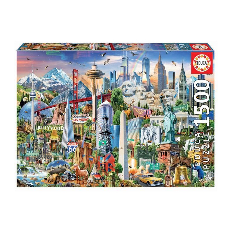 EDUCA Puzzle 1500 Symboles D'Amerique Du Nord