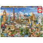 EDUCA Puzzle 2000 pieces Symboles D'Europe