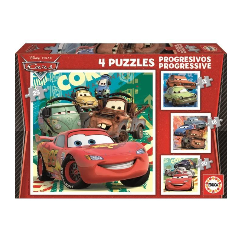 CARS Puzzle Puzzle Progressif