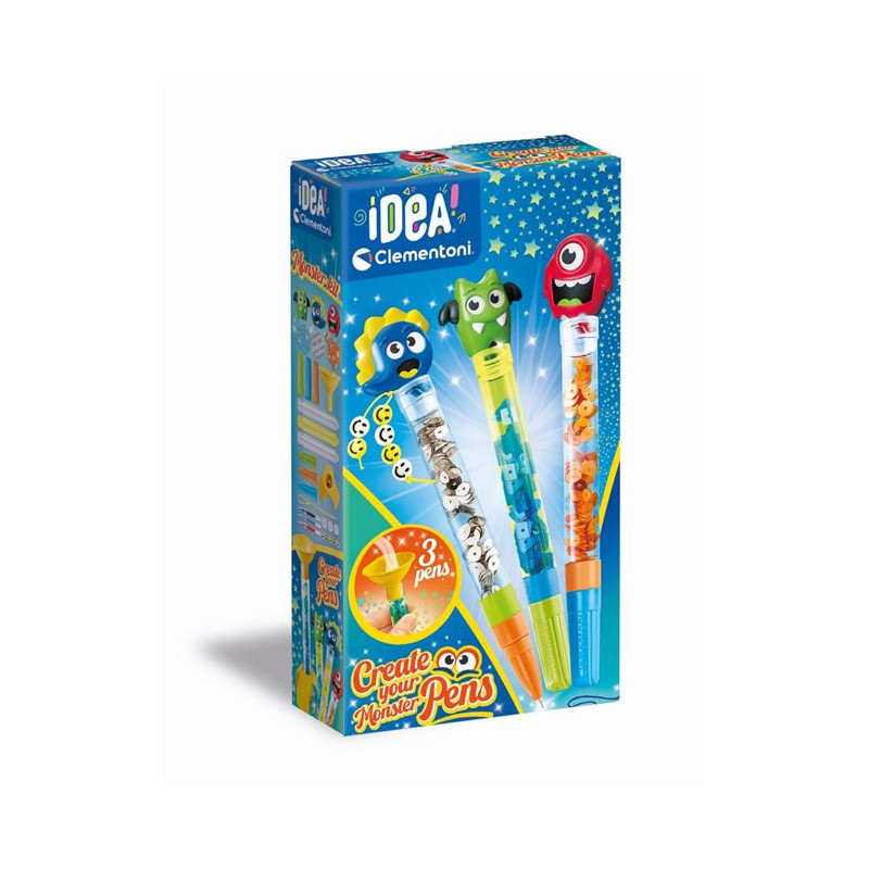 Jeu créatif Clementoni Crée tes stylos Monstres