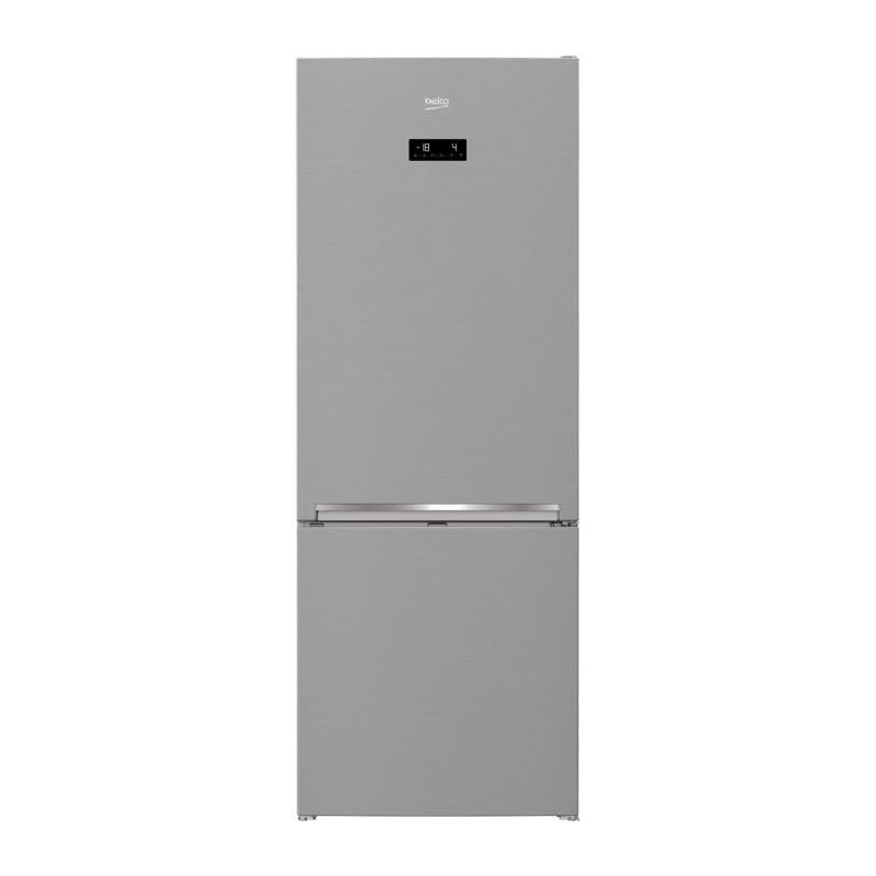 Réfrigérateur pose-libre combiné - BEKO - RCNE560E40ZXPN - Classe E - 514 L - 74,5 x 70 x 192 cm - Inox