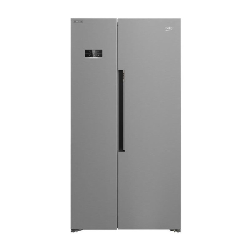 Réfrigérateur Side by Side pose libre - BEKO - GN1603140XBN - Classe E - Froid ventilé - 580 L - 70,5 x 91 x 179 cm - Métal