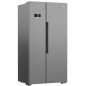 Réfrigérateur Side by Side pose libre - BEKO - GN1603140XBN - Classe E - Froid ventilé - 580 L - 70,5 x 91 x 179 cm - Métal