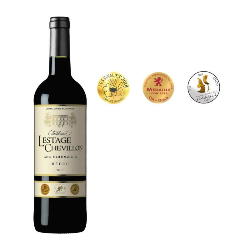 Château Lestage Chevillon 2016 Médoc Cru Bourgeois - Vin rouge de Bordeaux