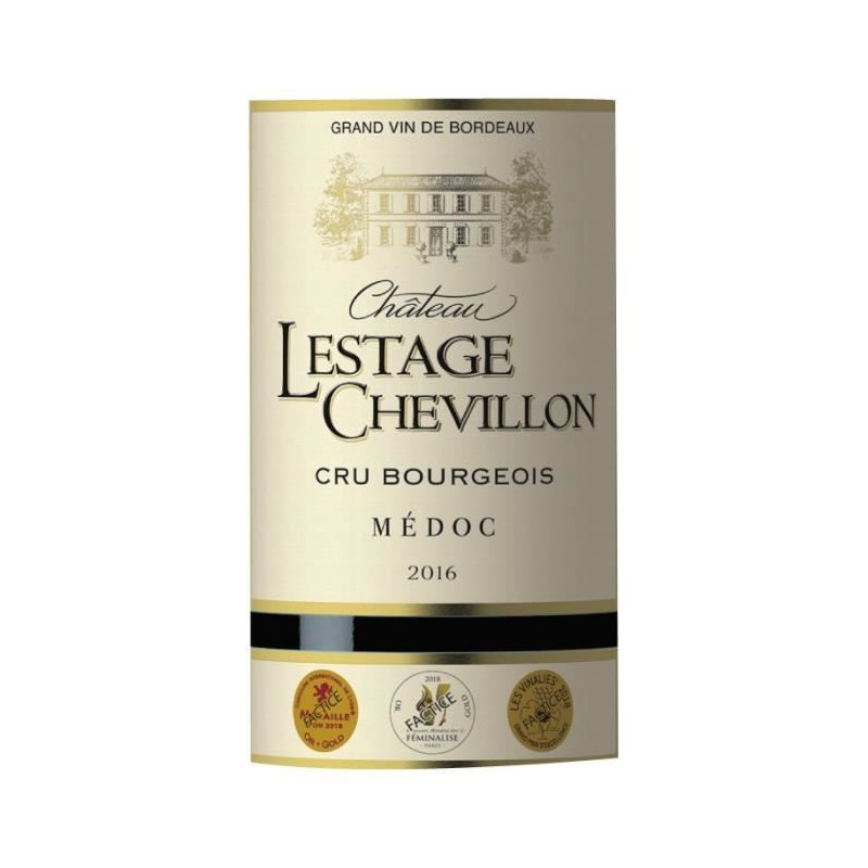 Château Lestage Chevillon 2016 Médoc Cru Bourgeois - Vin rouge de Bordeaux