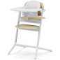 CYBEX - Pack 3-en-1 Lemo 2 avec Chaise Haute évolutive, Baby Set et Plateau - Sand White