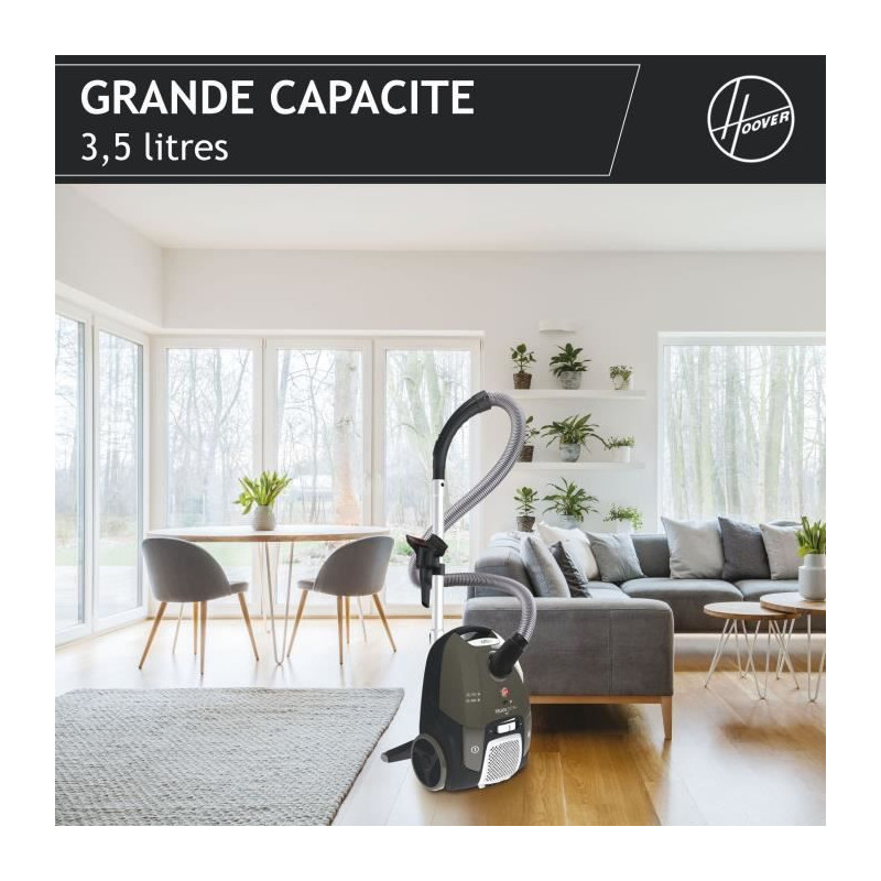 Aspirateur Traineau Sac - HOOVER Telios Extra TXL20PET - 700 W - 3,5 L - 69 dBA - Spécial Animaux