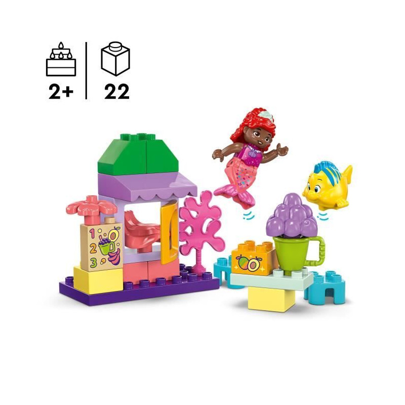 LEGO DUPLO | Disney 10420 Le stand de café d'Ariel et de Polochon - Set La Petite Sirene