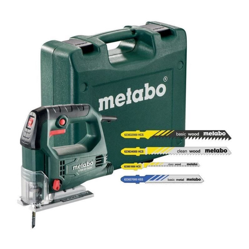 Scie sauteuse Coffret - METABO - STEB 65 Quick - 20 lames